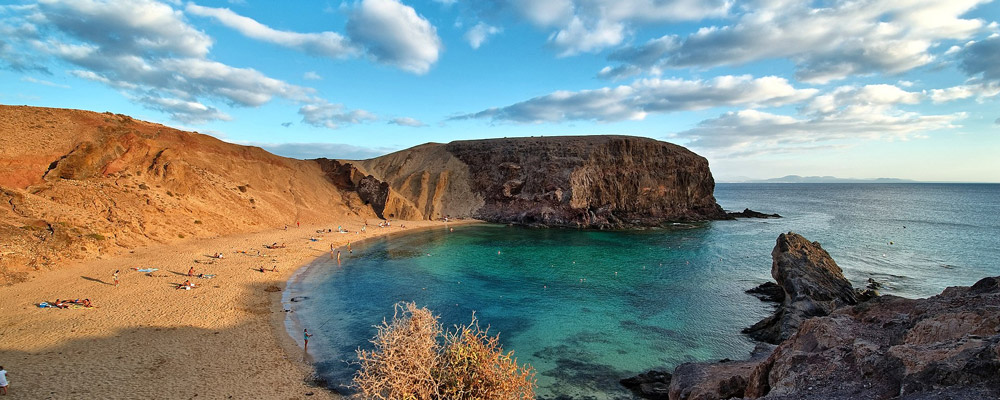 Blick auf die Bucht von Playas Papagayo